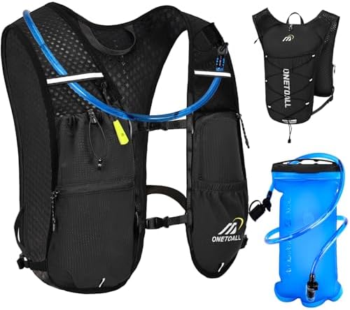 Chaleco Running Hombre Mujer, Ligero Mochila Hidratacion Trail Ru...