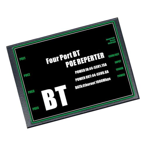 4 Port POE Power Injector 350M Ranges for Security Cameras and Company Networking Powerful Poe Elongator miniatura 1