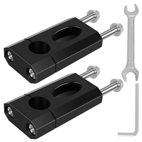 2 elevadores de manillar de bicicleta de 7/8 pulgadas con abrazadera 2
