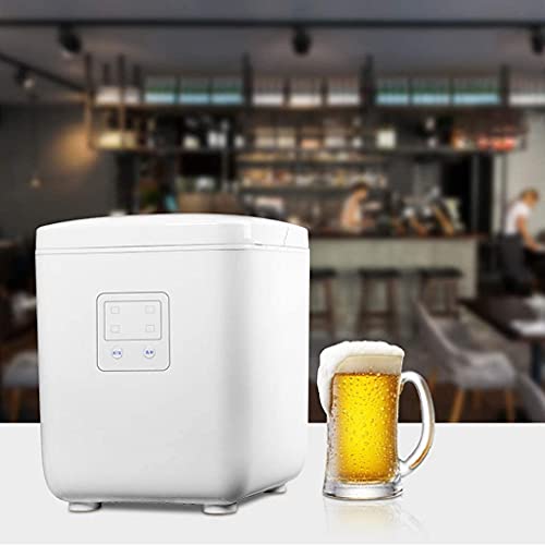 Máquina fabricadora de hielo para mostrador, 9 cubos listos en 8 minutos, 33 lb/24 h, portátil para hogar/oficina/bar miniatura 3