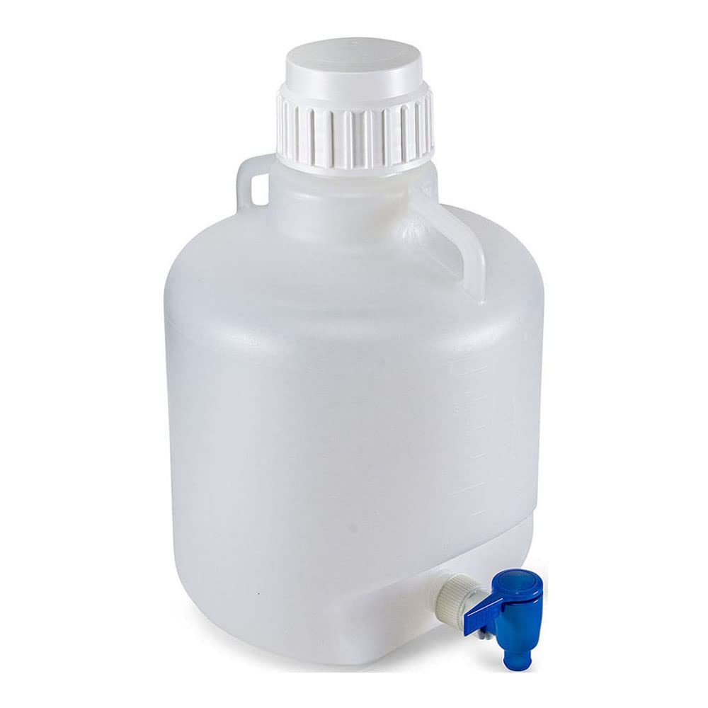 GLOBE SCIENTIFIC 7270010 Carboy, 2.64 gal. Labware Cap. English