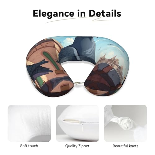 Almohada de viaje espuma viscoelástica tamaño estándar miniatura 4