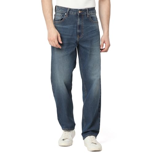 Image of Spykar Men's Renato Loose Fit Mid-Rise Casual Jeans