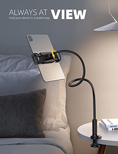 image for Lamicall Gooseneck Tablet Mount Holder for Bed - Flexible Tablet Arm C