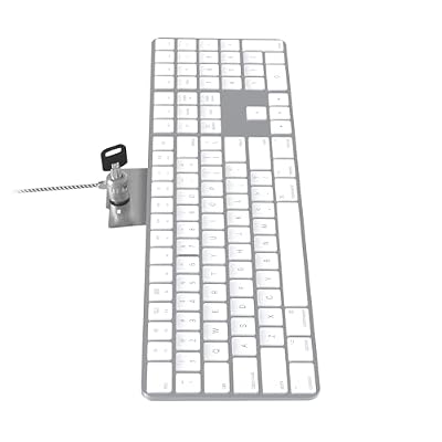 CTA Laptop & Tablet Cable Lock with Universal Metal Plate - Secure K-Slot Lock Laptops and Tablets Via Adhesive Lock - Laptops & Add-Ons