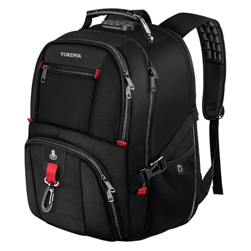 YOREPEK Rucksack herren, Laptop Rucksack Groß mit Zahlenschloss,...