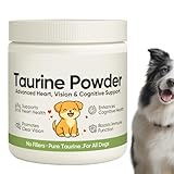 Taurinpulver – 100 G, Reines Nahrungsergänzungsmittel Für Hunde, Unterstützt Die Sehkraft des Herzens | Ernährungsgesundheitspulver Für Welpen, Mittlerer Und Großer Rassen, Snack-Stoff