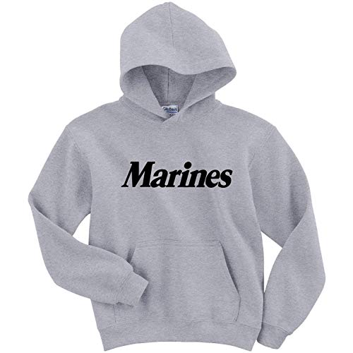 zerogravitee Youth Marines Hooded Sweatshirt in Gray