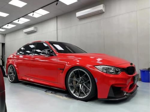 Image of HOME13 Red Glossy Vinyl Wrap Sheet for Car & Bike Self Adhesive Vinyl Wrap Sticker & Decal Roll Film for Car Vehicle and Motorcycle (24x300 Inches, Red Glossy)