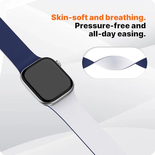 Image of Fullmosa Sport Magnetic Silicone Bands for Apple Watch 49mm 46mm 45mm 44mm 42mm, Fashion Lychee iWatch Strap for Apple Watch Ultra3 /2 /1 SE3 /2 /1 Series 11 10 9 8 7 6 5 4 3 2 1