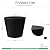 Heyzier Extra Wide Planter Outdoor Indoor, Large Resin Plant Pots for Trees Flowers (Black, 20 inch - 2 Pack)