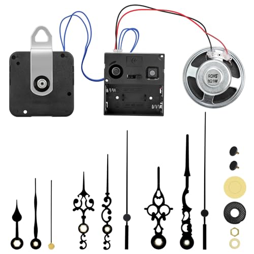 TSV Clock Mechanism Replacement with Chime, Battery Operated Silent Clock