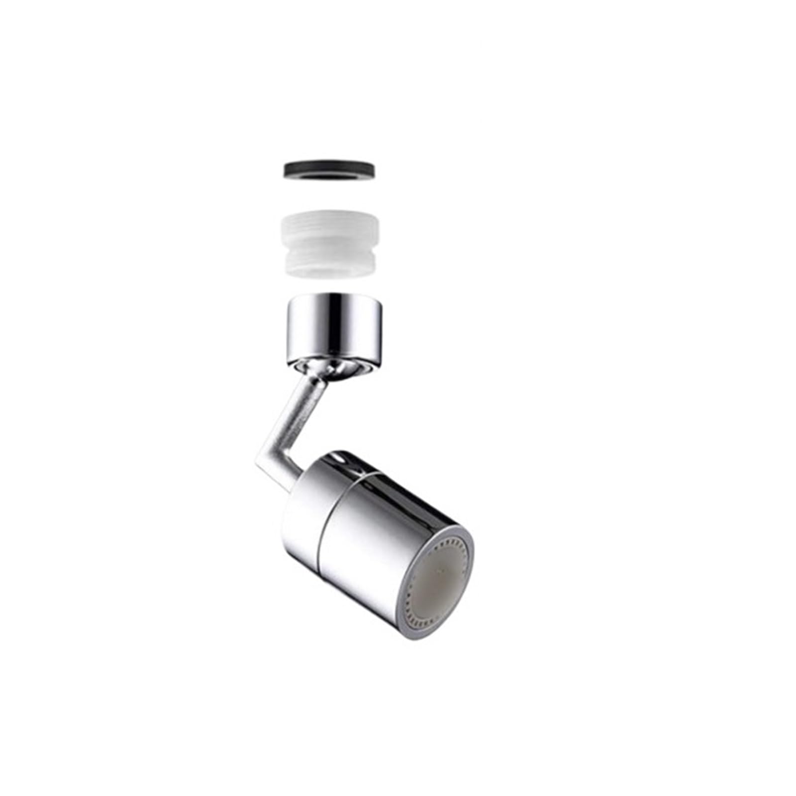 1080° Universal Rotation Faucet Sprayer Head Dual Effluent Washbasin Kitchen Robot Arm Extension Faucets Aerator Bubbler Nozzle(Two Mode 720)