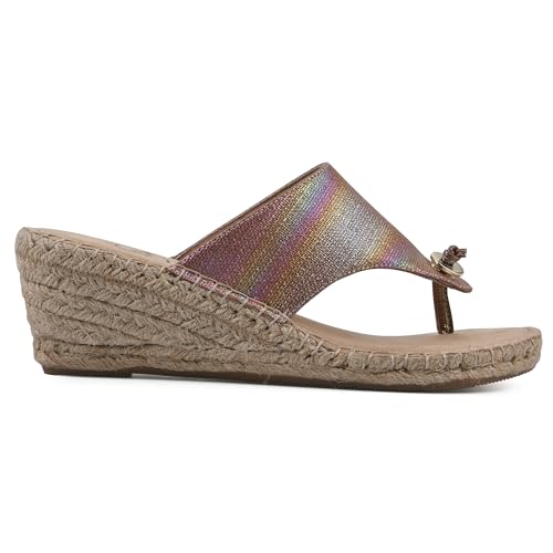 Image of WHITE MOUNTAIN Women's Beachball Espadrille Wedge Sandal