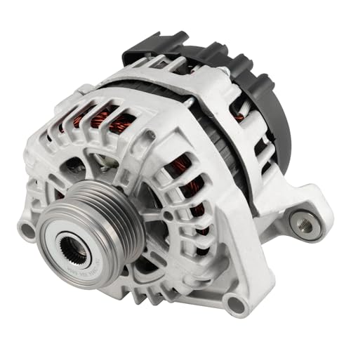 Image of KAX Alternators Compatible with 2016 Chevy Cruze Limited, 2012-2015 Chevy Cruze,High Output Alternators Automotive Replacement for 11654N 12V 130Amp CW 5-Groove Pulley