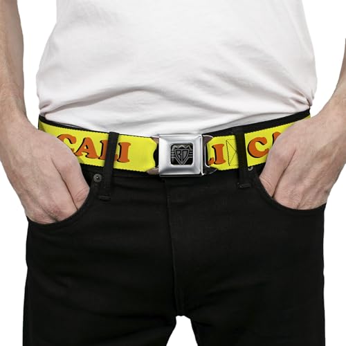 Cinturón de asiento California Buckle-Down unisex ajustable 38cm 3