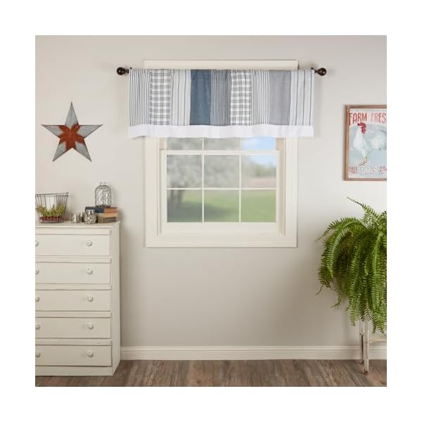   VHC-Brands-Sawyer-Mill-Blue-Patchwork-Farmhouse-Kitchen-Window-Cotton-Curtain-Valance-19x60