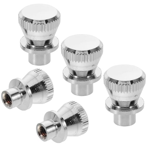 ANDRESLAD 5 Stück Ersatzmuttern für Pfeffermühlen 14mm aus Messing Gewürzmühlenknopf für Manuelle Pfeffer und Salzmühlen Verschleißfest und Präzises Gewinde Ersatzteil für Küchenmühlen