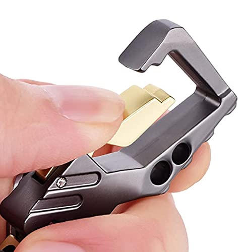 Image of Contacts Heavy Duty Stainless Steel Keychain with Bottle Opener for Men and Women - GunMetal Gold (Pack of 2 - New)