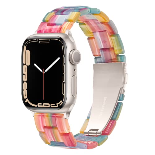 Image of Light House Apple Watch Bands-Fashion Lightweight Resin iWatch Bands for Women Men 38mm /40mm /41mm /42mm(Series 11 10), 49mm /46mm /45mm /44mm /42mm(S 3 2 1), Compatible with Apple Watch Series 11 SE 10 9 8 7 6 5 4 3 Ultra
