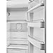 Smeg FAB28 50's Retro Style Top Freezer Refrigerator with 9.93 Cu Total Capacity, Multiflow Cooling System, Adjustable Glass Shelves 24-Inches, Coca Cola Right Hand Hinge, FAB28URDCC3 Made In Italy