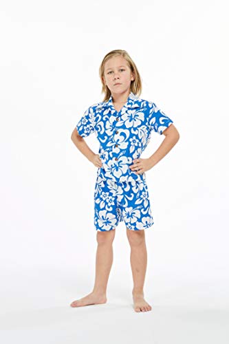 Image of Boys' Aloha Luau Shirt Cabana Set in Signature Prints | 100% Cotton; Button Front Shirt; Signature Tropical Prints; Lightweight Comfort; Vacation Ready