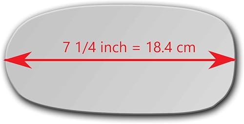 Miniatura 2 de NUEVO Espejo de vidrio de repuesto con Full Size calcomanía para Chevrolet Corvette C5Chevy SSR driver Vista lateral izquierda LH