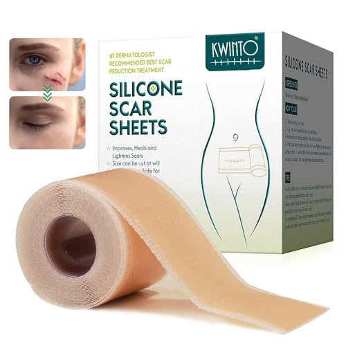 Image of Silicone Scar Sheets, Silicon gel sheets for Scars Transparent Medical Silicone Gel Tape for Scar Removal, Silicone Scar Tape Roll For Hypertrophic Scars and Keloids Caused by Surgery