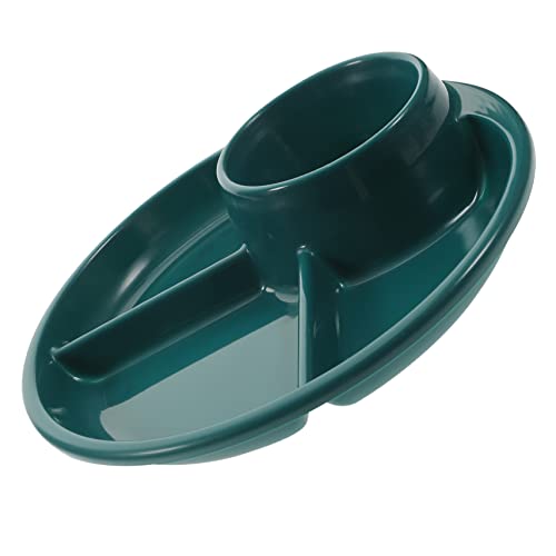 COLLBATH Multi Food Tray Divided Portion Control Plate for Balanced Breakfast Snack Storage for Healthy Eating Smooth Edges for Easy Serving