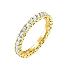 Moissanite- Yellow gold plating