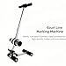 Court Line Tape Applicator Machine, Parking Lot Striping Machine, Basketball Court Line Marking Kit with 4 Rolls of Tape for Driveway Pickleball Court Road Warning, 1.6”-11” Spacing