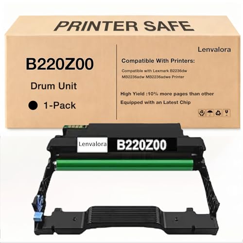 lenvalora B2236 B220Z00 Imaging Unit 1-Pack Compatible for Lexmark B2236 Imaging Unit for B2236dw MB2236adw Printer Drum Unit 1 Pack 12500 Pages by lenvalora - Used condition - US$21.78