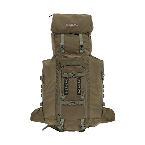 BOG-Helix-6000-Hunting-Bag-with-Lightweight-Design-3-lb-Durable-Fabric-Build-6000-Cubic-Inches-of-Space-for-Hunting-Outdoors BOG Inception Backpack Frame and Helix Pack with Lightweight Design, YKK Zippers, Durable Build for Hunting, Backpacking