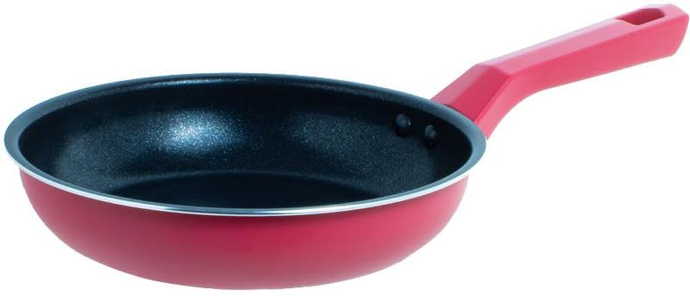 リビング 超ツルっと軽っと フライパン 20cm 軽量342g ガス火専用 ダイヤモンド配合 食洗機対応 レッド 340275