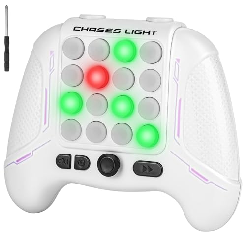 Ainiv Quick Push Bubble Game, Light Up Pop Game Fidget Toys, Quick Press Spiel Fidget Toys für Kinder Erwachsene, Pop Game Elektronisches Spiel Antistress Spielzeug Geschenke für Kids