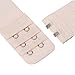 Akstore 6 Pieces Women's Soft Comfortable Elastic Bra Extenders Bra Extension Strap 2 Hook 3 Row Lady's Bra Extender Bra Band (Multicolors)