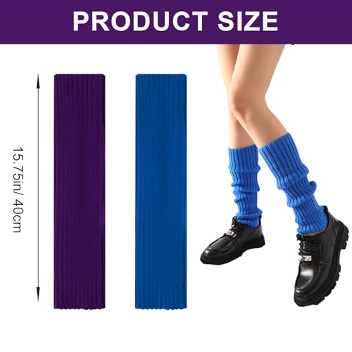 Image of 2 Pcs Leg Warmers Y2k, Leg Warmers, Y2k Accessories, Cute Kawaii Cream Legwarmers for Women Winter
