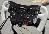 F1 Racing Wheel Mod Kit for Logitech G29 G920 G923, Professional Simulator Upgrade, Ergonomic Controls & Quick-Install Bracket, Gift for Sim Racer or Motorsports Enthusiast (White+black)