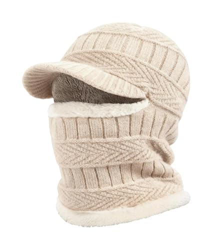 Chapeau tricoté en polaire Fullguard avec protection oreilles et visage