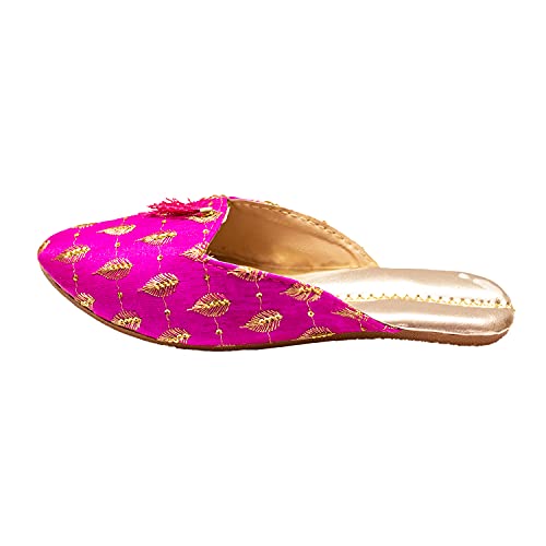 Rajasthani Jaipuri Ethnic Handmade Embroidered Ladies Mojari/Jutti
