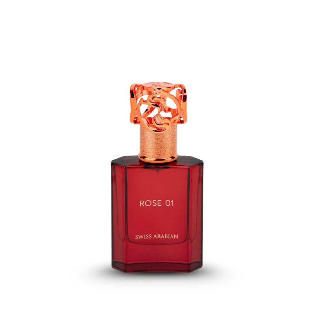 Rose 01 - Luxury Products From Dubai - Long Lasting, Addictive Personal EDP Spray Fragrance - Seductive Signature Aroma - 1.7 Oz