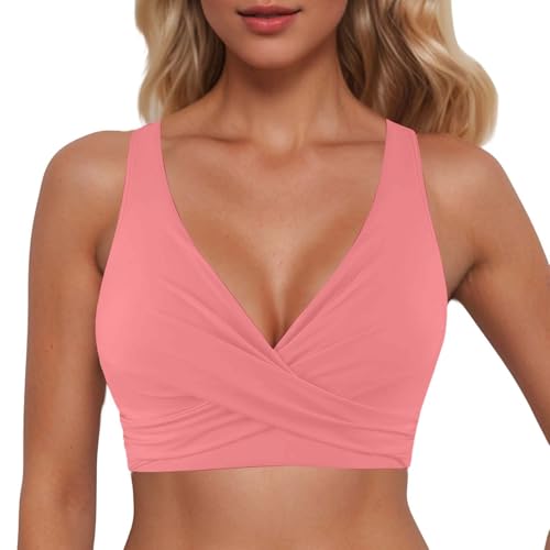 Damski top bikini push up, trójkątny top z odkrytymi plecami, seksowny strój kąpielowy, jednokolorowy, na lato, modny, bez pleców, z wyściełanym bikini, wygodny, szybkoschnący, A7., M