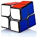 Maomaoyu Speed Cube Original 2x2 2x2x2 Magic Puzzle Cube de Vitesse Magique Cadeau de Vacances pour Enfants Adultes (Noir)