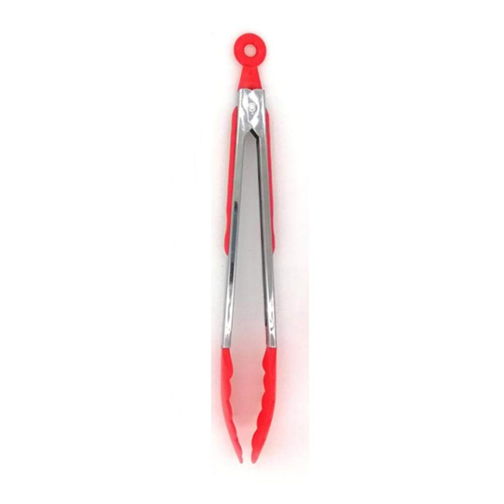 MRKU Pinzas de Cocina de Nailon de Acero Inoxidable para Barbacoa, Ensalada, Pan, Cocina, Servicio de Comida