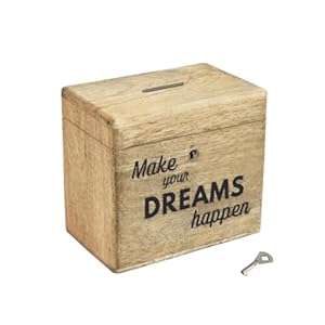 Handmade Wooden Piggy Bank – Money Bank with Lock – Coin Box – Money Box – Gift Items for Kids by FIRSTWOODEN