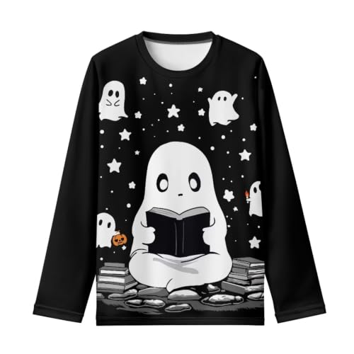 Image of Long Sleeve Shirts for Girls Casual Crewneck Tops Fall Winter Outfits for 3-16 Years Old