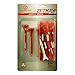 Zero Friction Unisex MAXX 3-Prong 2-3/4 Golf Tees, Red/Silver (24 Tees/Pack) Red