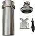 INTBUYING Heavy Duty Water Filter Shell Housing Whole House Water Purification of 304 Stainless Steel -10 inch Filter 1 inch NPT inlet and outlet with Bracket and Wrench Pin