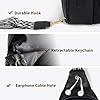 OSOCE Crossbody Bag with Anti-Theft Crossbody Bag Women RFID Pocket, Small Shoulder Bag with Anti-Theft Zipper Clips, Adjustable Strap, Perfect for Shopping and Travel.（Black） #5