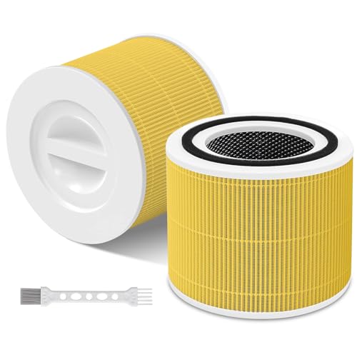 2 Stück Core 300S Filter Ersatzfilter Tier und Küchengerüche für LEVOIT Core 300/300S/300-RF Filter & Aktivkohlefilter für Tierbesitzer und Küchengeruch